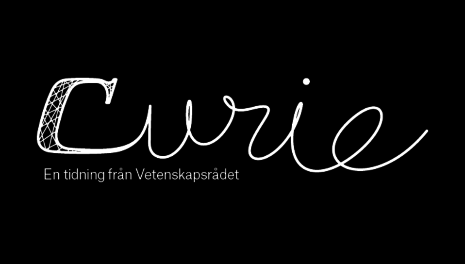 Logotyp för Vetenskapsrådets tidning Curie