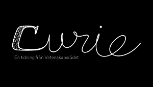 Logotyp för Vetenskapsrådets tidning Curie