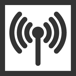 Icon representing a radio broadcast
